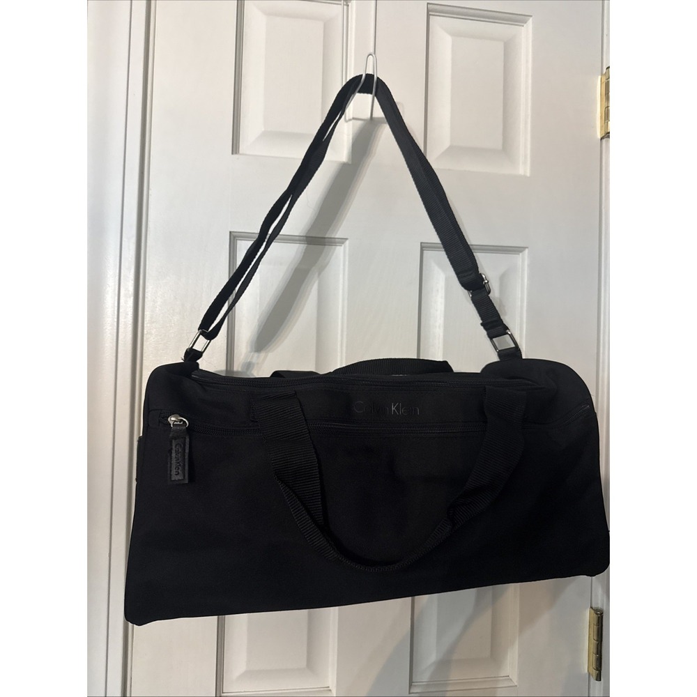 Calvin Klein black duffle weekend travel bag or gym